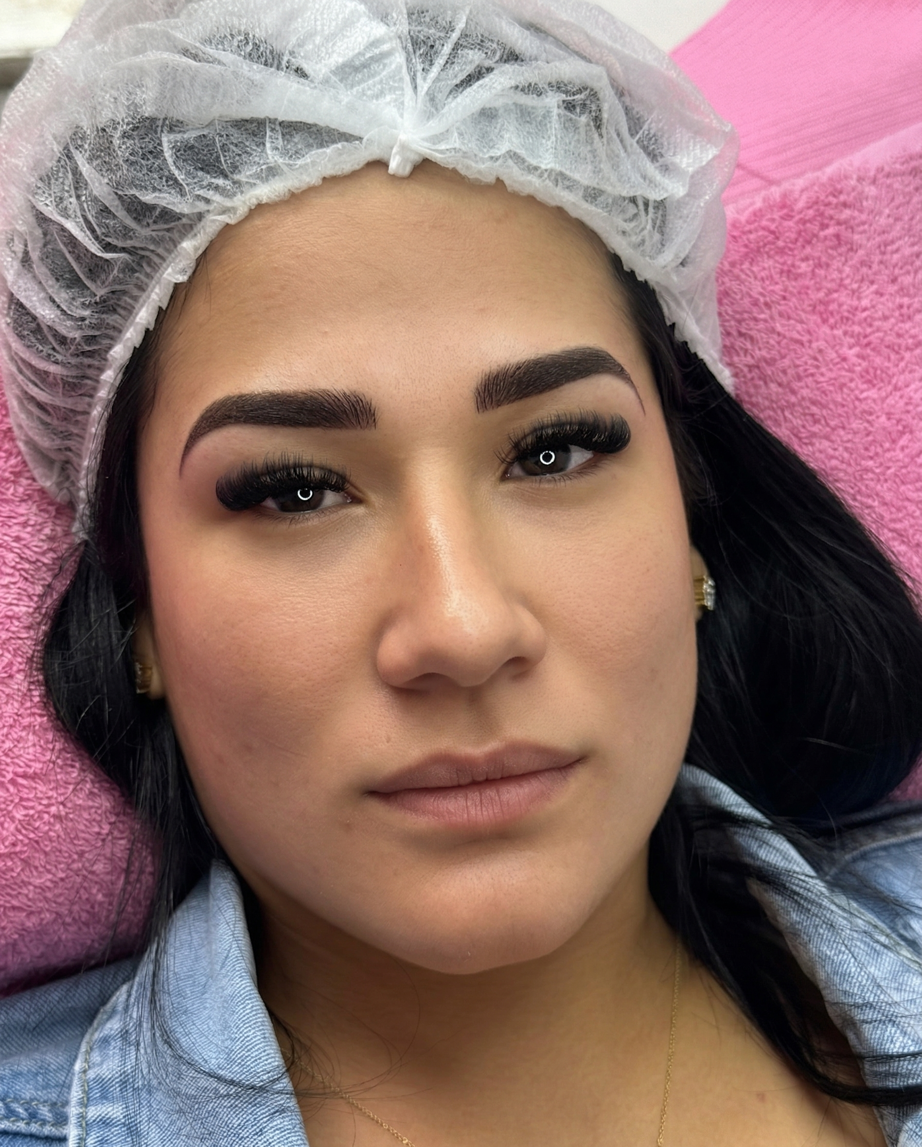 Brow shaping result — defined editorial arch