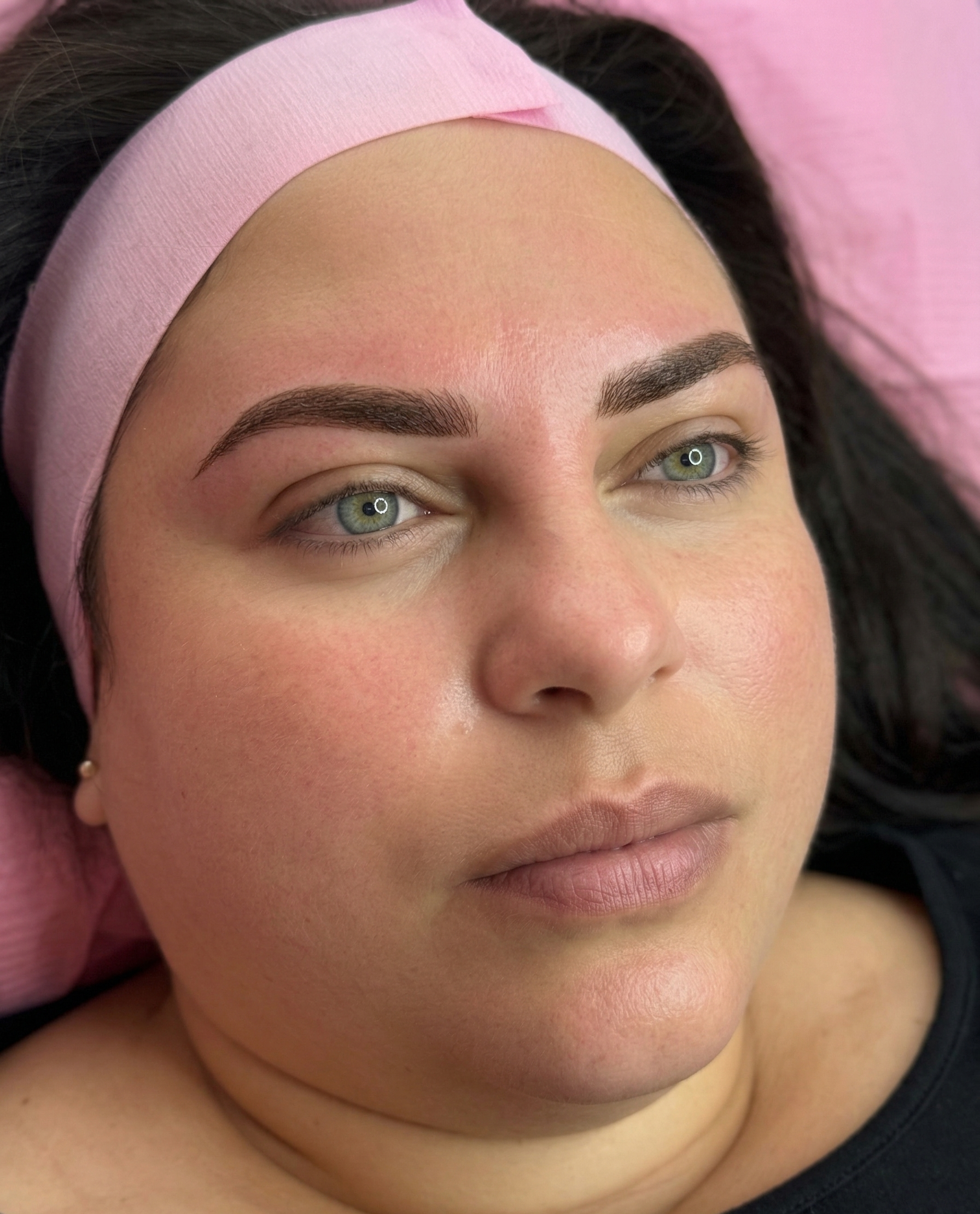 Brow result — soft contrast on light eyes