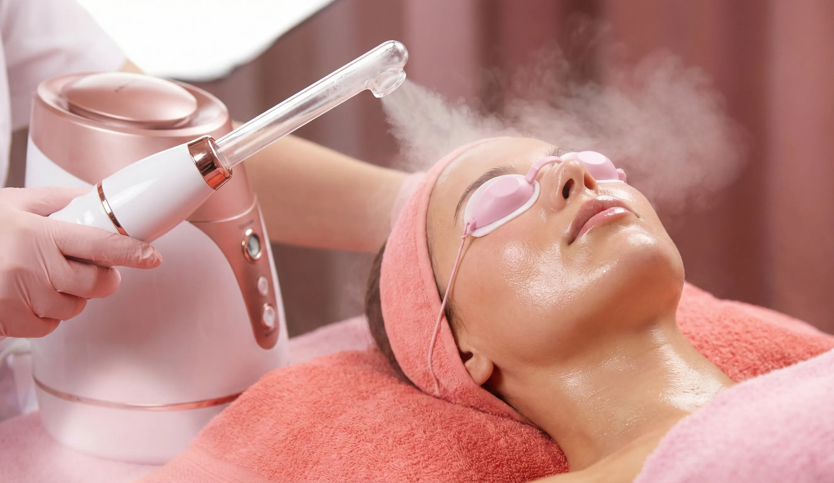 Luxurious facial spa treatment